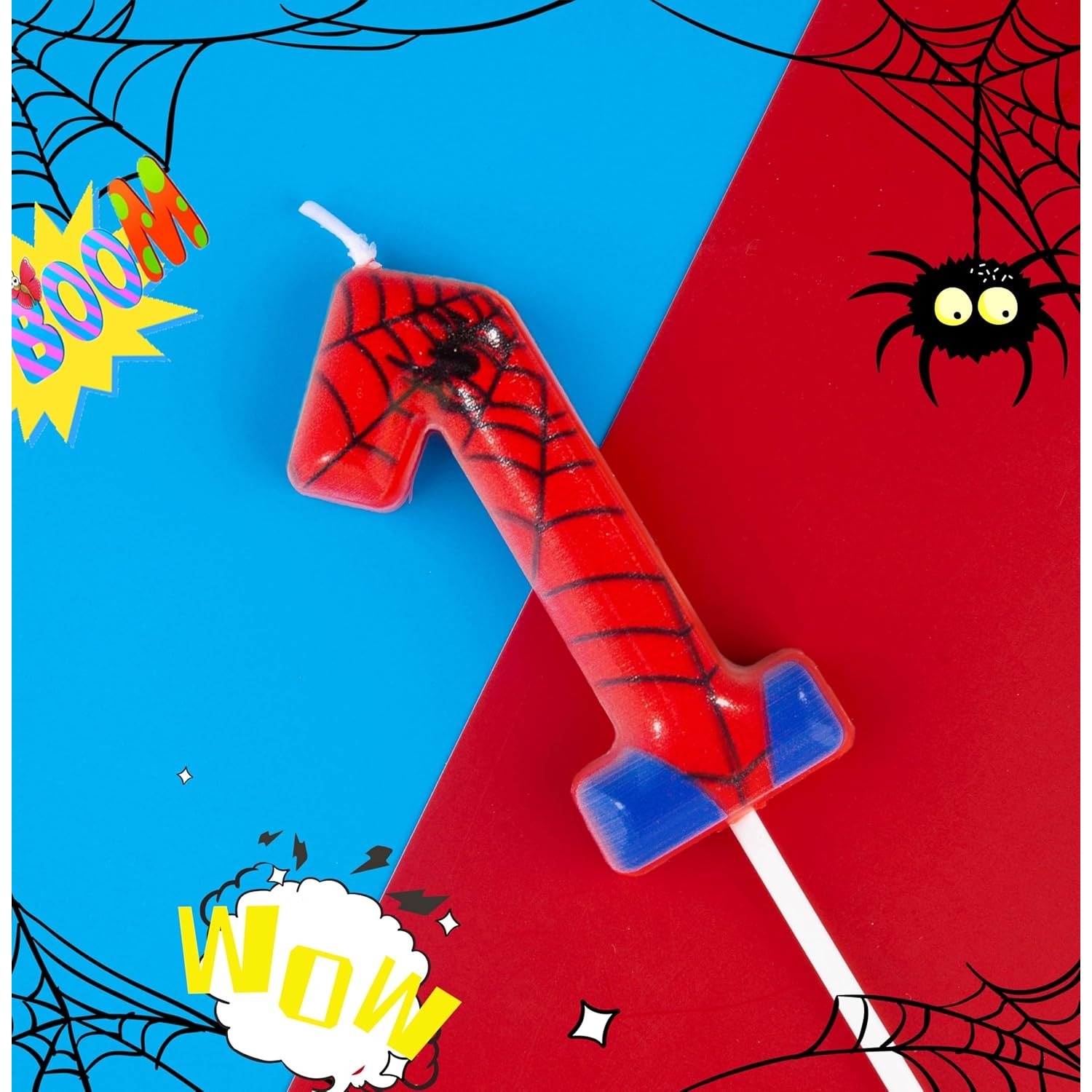 Holiday Candle Set - Spider Party 0-9 Verjaardagskaarsen, Videogame &