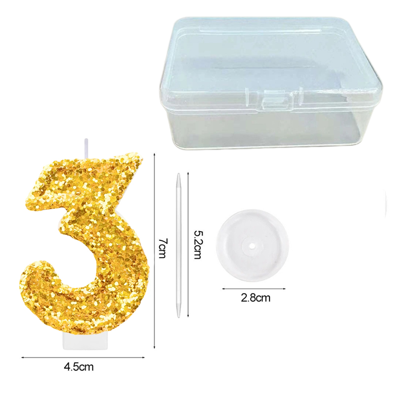 Digitale verjaardagskaars Goud - Holiday Candle Set recensie en prijs