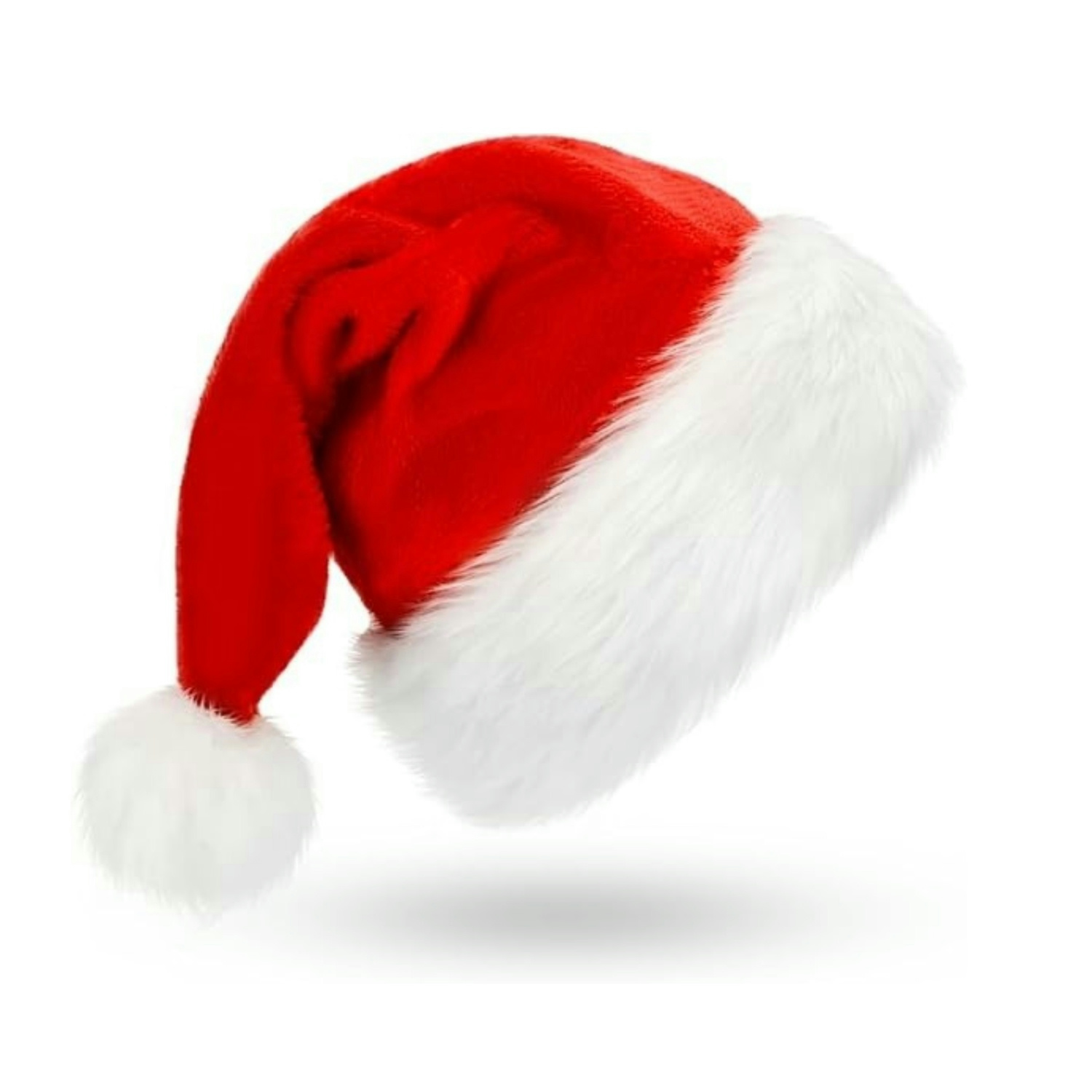 Pluizige rode kerstmutsen set  - Santa Hat Plush recensie en prijs