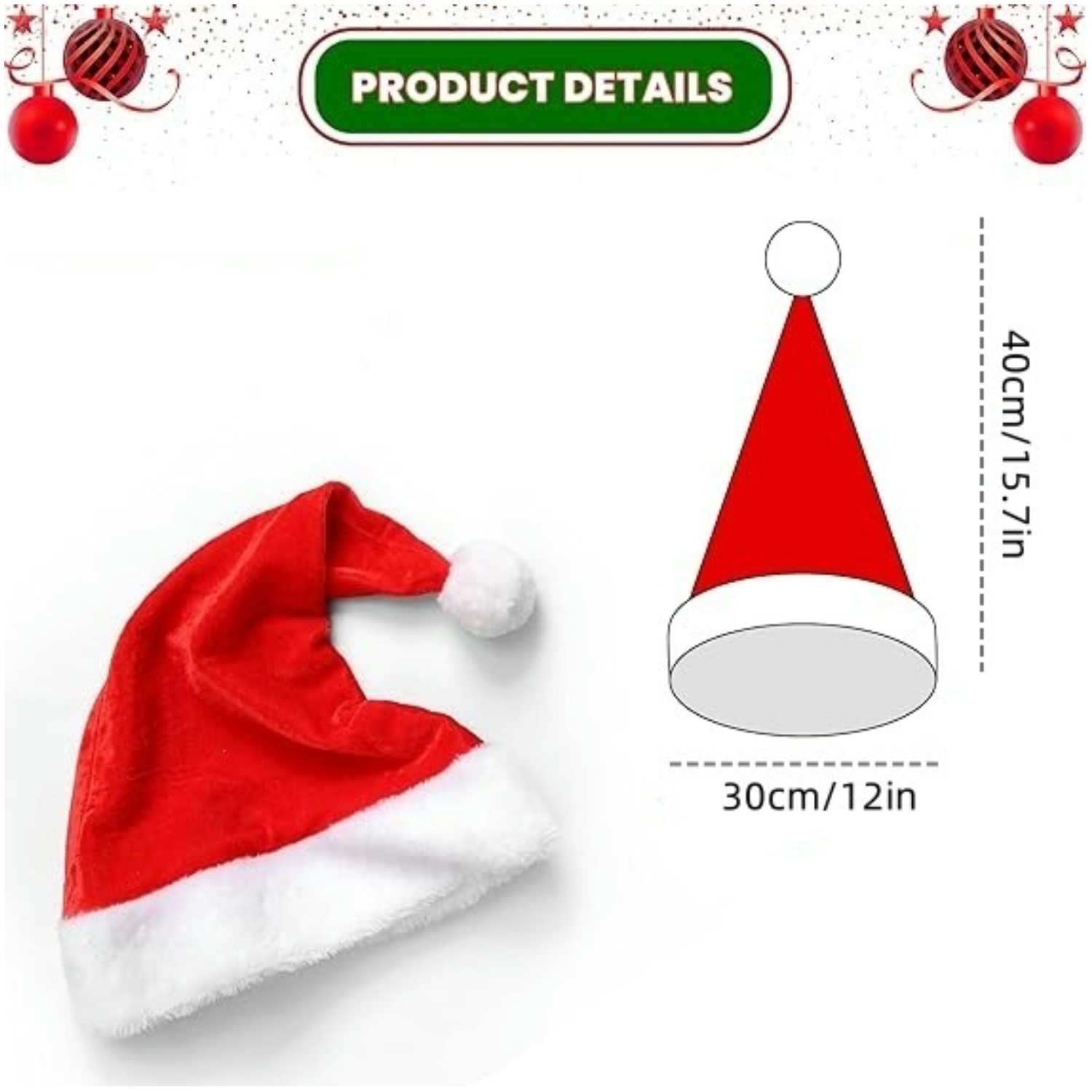 Pluizige rode kerstmutsen set  - Santa Hat Plush recensie en prijs