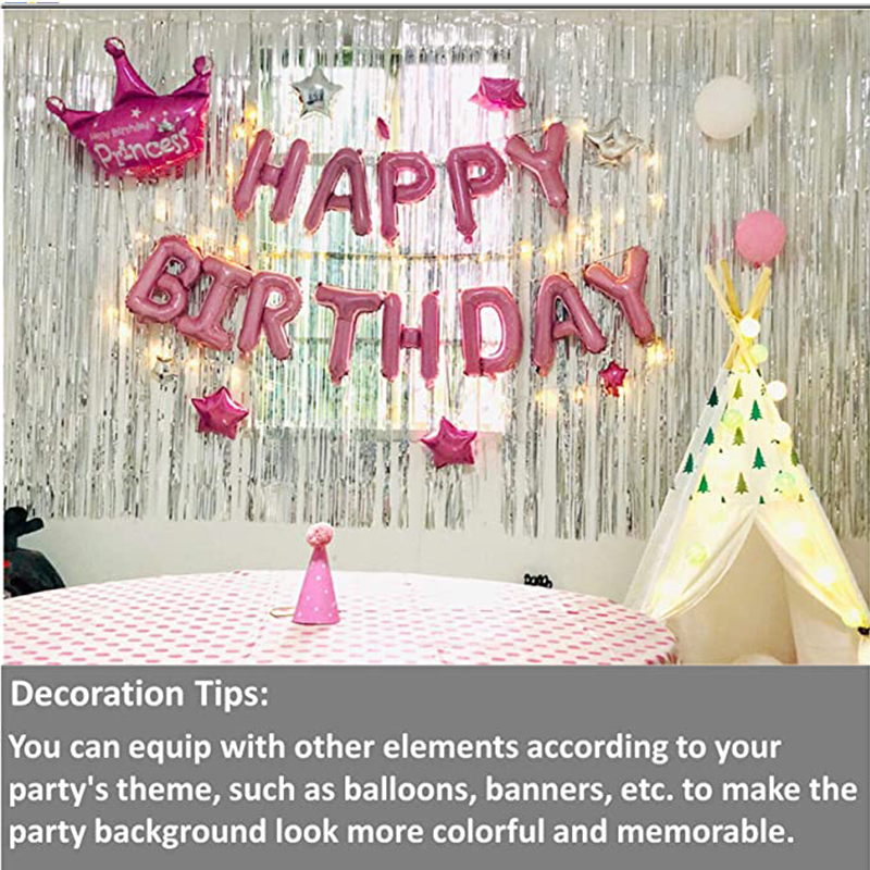 Goedkope metallic tinsel franj - Tinsel Garland Decoration recensie en prijs