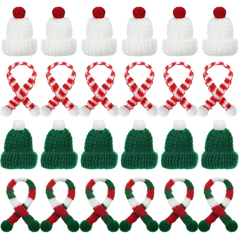 5/10 Stuks Kerstdecoratie Mini - Santa Hat Plush recensie en prijs