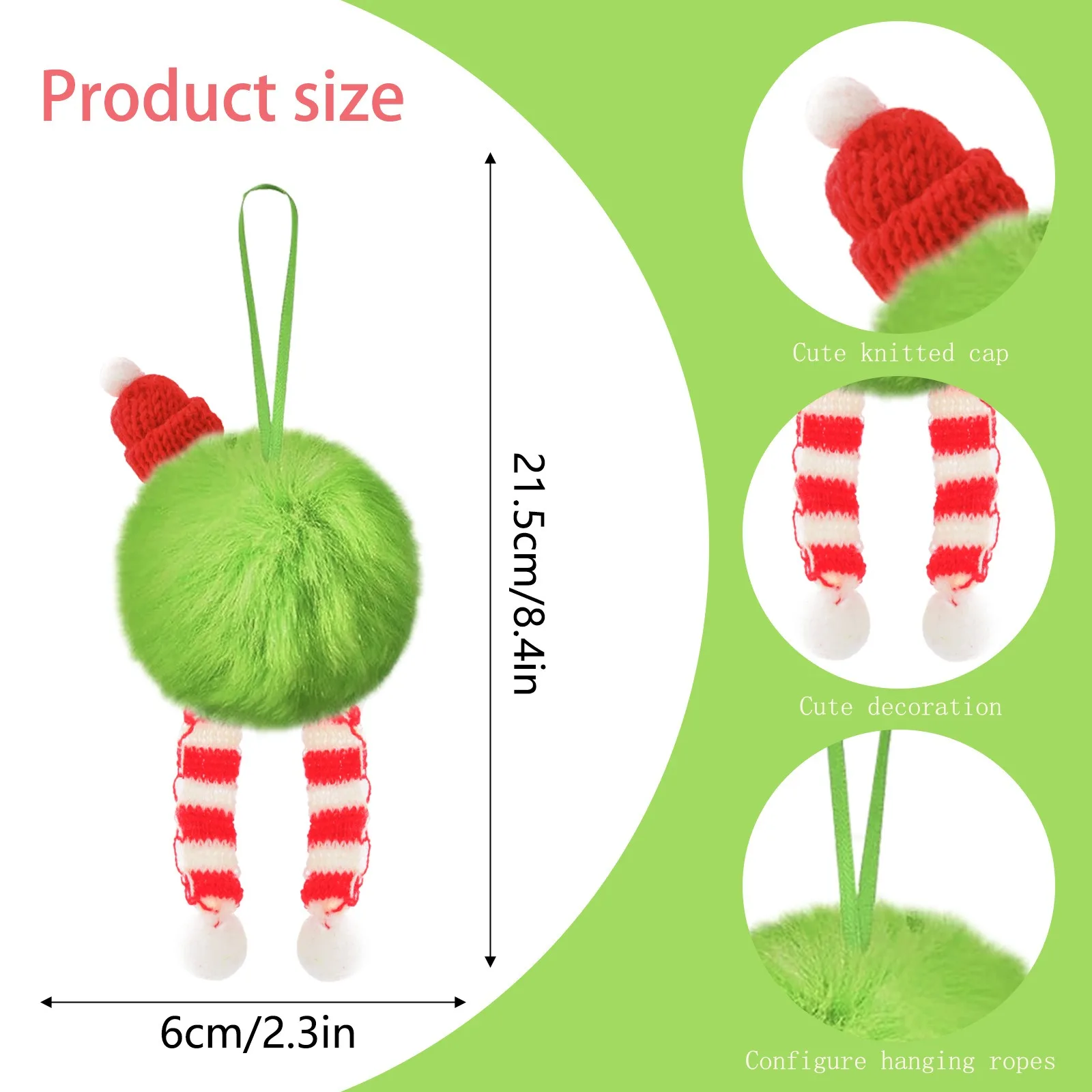 Kerst Groene Lange Pluche Bal  - Santa Hat Plush recensie en prijs
