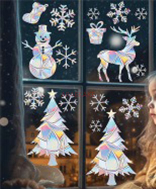 2 set elektrostatische kerstve - Snowflake Window Decal recensie en prijs