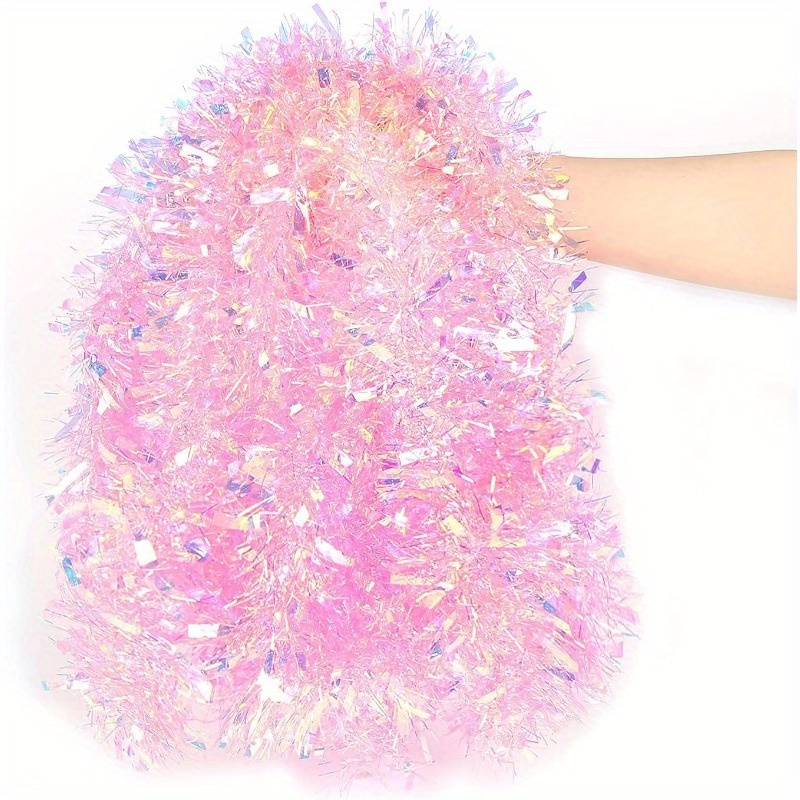 13ft roze kerstgirlande, roze  - Tinsel Garland Decoration recensie en prijs